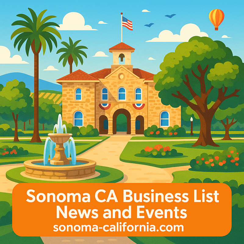 Sonoma CA Business List News and Events